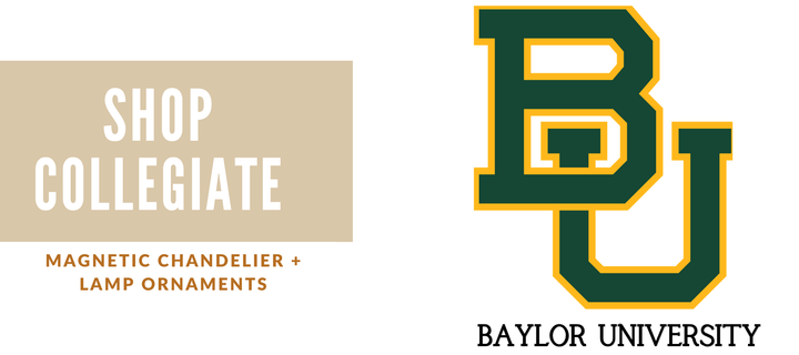 BAYLOR UNIVERSITY - MAGNETIC ORNAMENTS - Chandelier and Lamp Shade TrimKits® | MagTrim Designs LLC