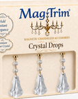 3.5" CLEAR VIOLIN PENDALOGUE (Set/3) Magnetic Chandelier Crystal