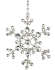 3.5" CRYSTAL JEWELED SNOWFLAKES - 3 Styles Available (Set/1) MAGNETIC CHANDELIER ORNAMENT