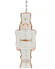 WHITE PEARL NUTCRACKER (Set/1) MAGNETIC CHANDELIER ORNAMENT