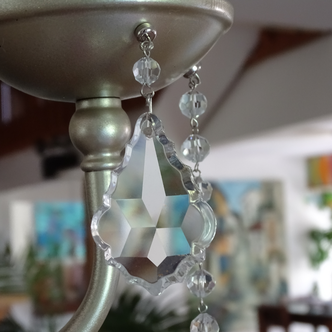 4", 3", 2.5" CLEAR TRADITIONAL CRYSTAL PENDALOGUE - 3 Sizes Available - Magnetic Chandelier Crystal