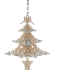 CHAMPAGNE + PLATINUM TREE (Set/1) OR (Set/3 )MAGNETIC CHANDELIER ORNAMENT