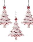 FLAT PEPPERMINT TREE - 2 STYLES AVAILABLE (Set/3)MAGNETIC CHANDELIER ORNAMENT