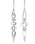 8.25" CLEAR GLASS FINIAL (Set/1) MAGNETIC CHANDELIER ORNAMENT - 2 STYLES AVAILABLE
