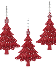 FLAT PEPPERMINT TREE - 2 STYLES AVAILABLE (Set/3)MAGNETIC CHANDELIER ORNAMENT