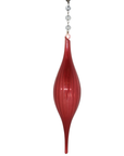 10.5" RED GLASS FINIAL (Set/1) MAGNETIC CHANDELIER ORNAMENT