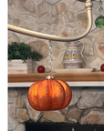 MERCURY GLASS PUMPKIN - (Set/1) - MAGNETIC HALLOWEEN ORNAMENT