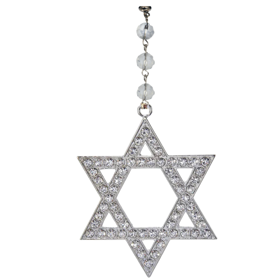 STAR OF DAVID - HANUKKAH ( Set/1) MAGNETIC CHANDELIER ORNAMENT