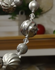 72" ( 6 Feet) Silver Ball MAGNETIC Holiday Garland