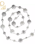 72" ( 6 Feet) Silver Ball MAGNETIC Holiday Garland