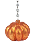 MERCURY GLASS PUMPKIN - (Set/1) - MAGNETIC HALLOWEEN ORNAMENT
