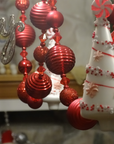 72" ( 6 Feet) Red Ball MAGNETIC Holiday Garland