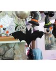 12" BAT GARLAND (Orange+ Black) MAGNETIC CHANDELIER GARLAND (Set/3)