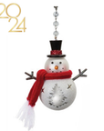 SNOWMAN w/ RED SCARF (Set/1) MAGNETIC CHANDELIER ORNAMENT - 2 STYLES AVAILABLE