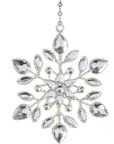 3.5" CRYSTAL JEWELED SNOWFLAKES - 3 Styles Available (Set/1) MAGNETIC CHANDELIER ORNAMENT