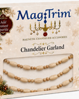 12" WOOD BEAD GARLAND -NATURAL BEIGE - MAGNETIC (Set/3)