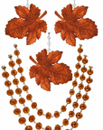 FALL CHANDELIER MAKEOVER KIT - GLITTER AMBER LEAF + 12" AMBER CRYSTAL BEAD GARLAND (Copy)
