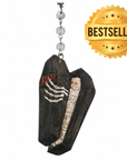 5" COFFIN (Set/1) OR (Set/3) MAGNETIC HALLOWEEN CHANDELIER ORNAMENT