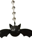 3" WHIMSICAL "EYE LASH" BAT (Set/3) MAGNETIC HALLOWEEN CHANDELIER ORNAMENT