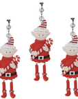 RED "CANDY CANE" ELF - (Set/1) or (Set/3) MAGNETIC CHANDELIER ORNAMENT