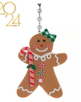 GINGERBREAD "PEOPLE" (Set/1) MAGNETIC CHANDELIER ORNAMENT - MULTIPLE STYLES