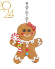 GINGERBREAD "PEOPLE" (Set/1) MAGNETIC CHANDELIER ORNAMENT - MULTIPLE STYLES