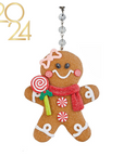 GINGERBREAD "PEOPLE" (Set/1) MAGNETIC CHANDELIER ORNAMENT - MULTIPLE STYLES