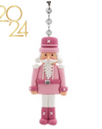PINK CLAY NUTCRACKER (Set/1) MAGNETIC CHANDELIER ORNAMENT