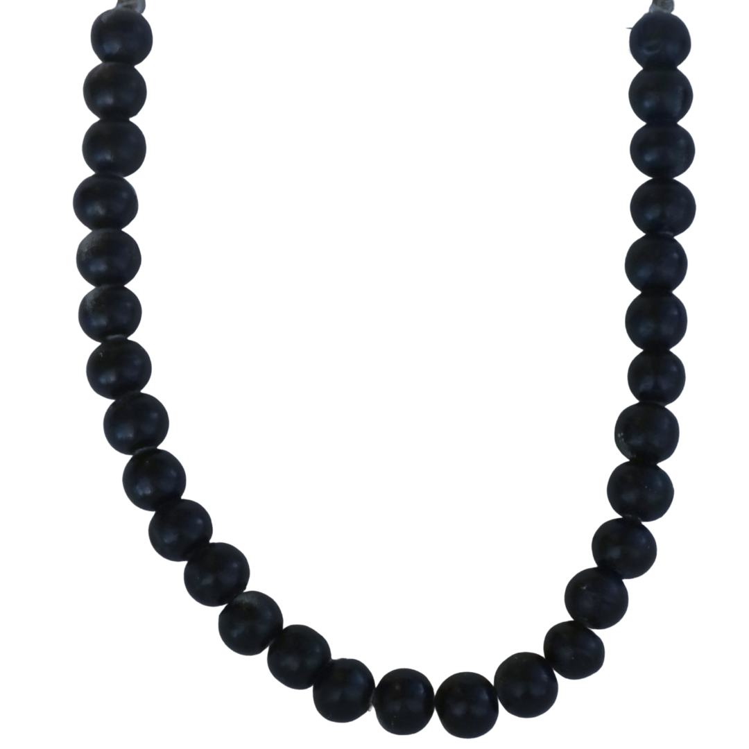 14" BLACK WOOD BEAD MAGNETIC CHANDELIER GARLAND (Set/3)