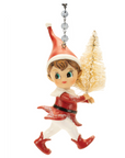 RETRO HOLIDAY ELF (Set/1 ) - MAGNETIC CHANDELIER ORNAMENT
