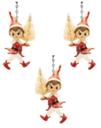 RETRO HOLIDAY ELF (Set/1 ) - MAGNETIC CHANDELIER ORNAMENT