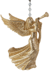 GLITTER GOLD ANGEL (Set/3) MAGNETIC CHANDELIER ORNAMENT