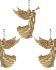 GLITTER GOLD ANGEL (Set/3) MAGNETIC CHANDELIER ORNAMENT