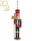 GLITTER RED + GREEN NUTCRACKER (Set/1) MAGNETIC CHANDELIER ORNAMENT - 3 STYLES AVAILABLE