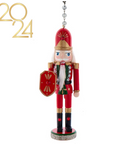 GLITTER RED + GREEN NUTCRACKER (Set/1) MAGNETIC CHANDELIER ORNAMENT - 3 STYLES AVAILABLE