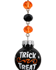 2" MINI HALLOWEEN BALL ORNAMENT (SET/3)– BLACK TRICK OR TREAT