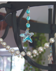 SWAROVSKI CRYSTAL STARFISH (Set/1) MAGNETIC COASTAL ORNAMENT