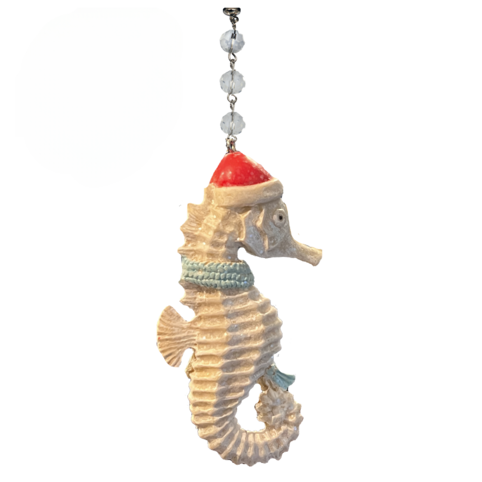 HOLIDAY SEAHORSE (Set/1) MAGNETIC CHANDELIER ORNAMENT