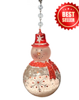 RED/WHTE SNOWMAN (Set/3) or (Set/1) MAGNETIC CHANDELIER ORNAMENT