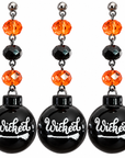 2" MINI HALLOWEEN BALL ORNAMENT (SET/3)– WICKED