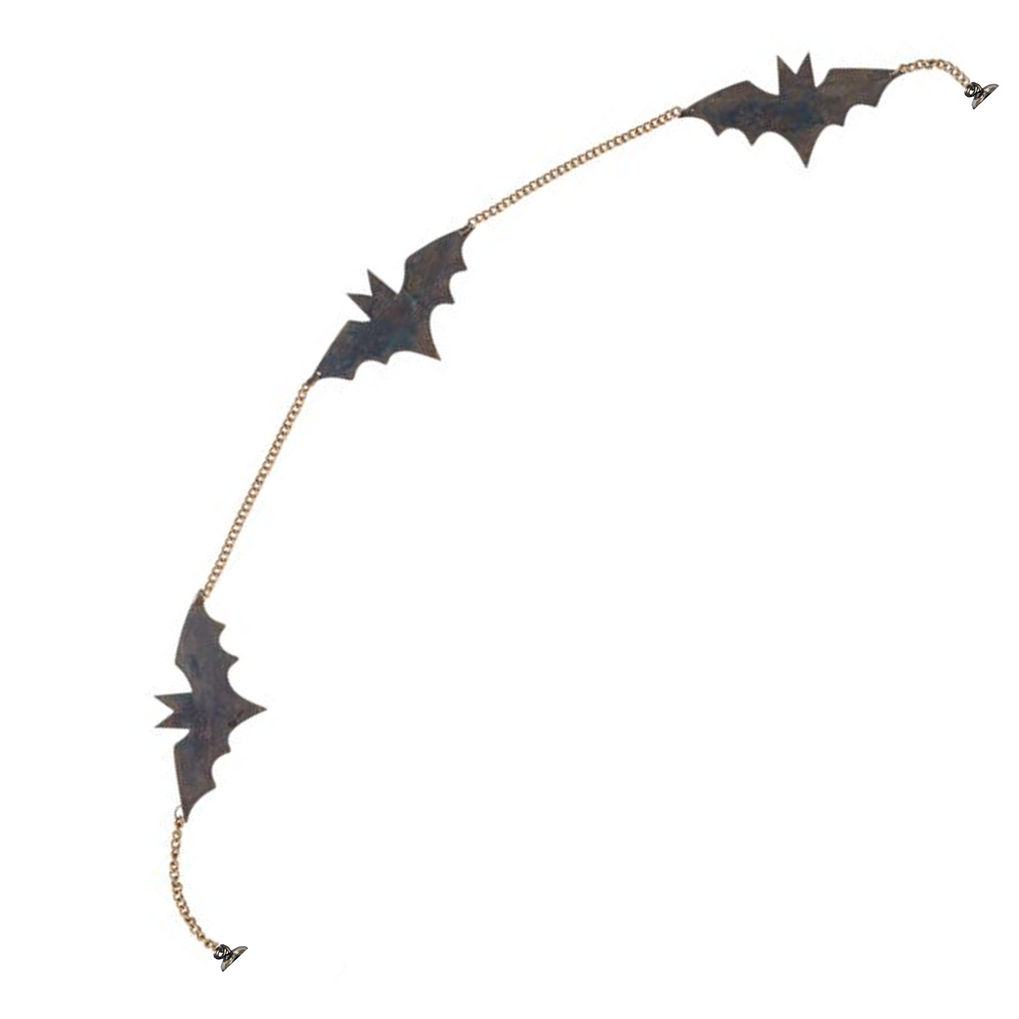 12" BLACK BAT CHANDELIER GARLAND (Set/3)