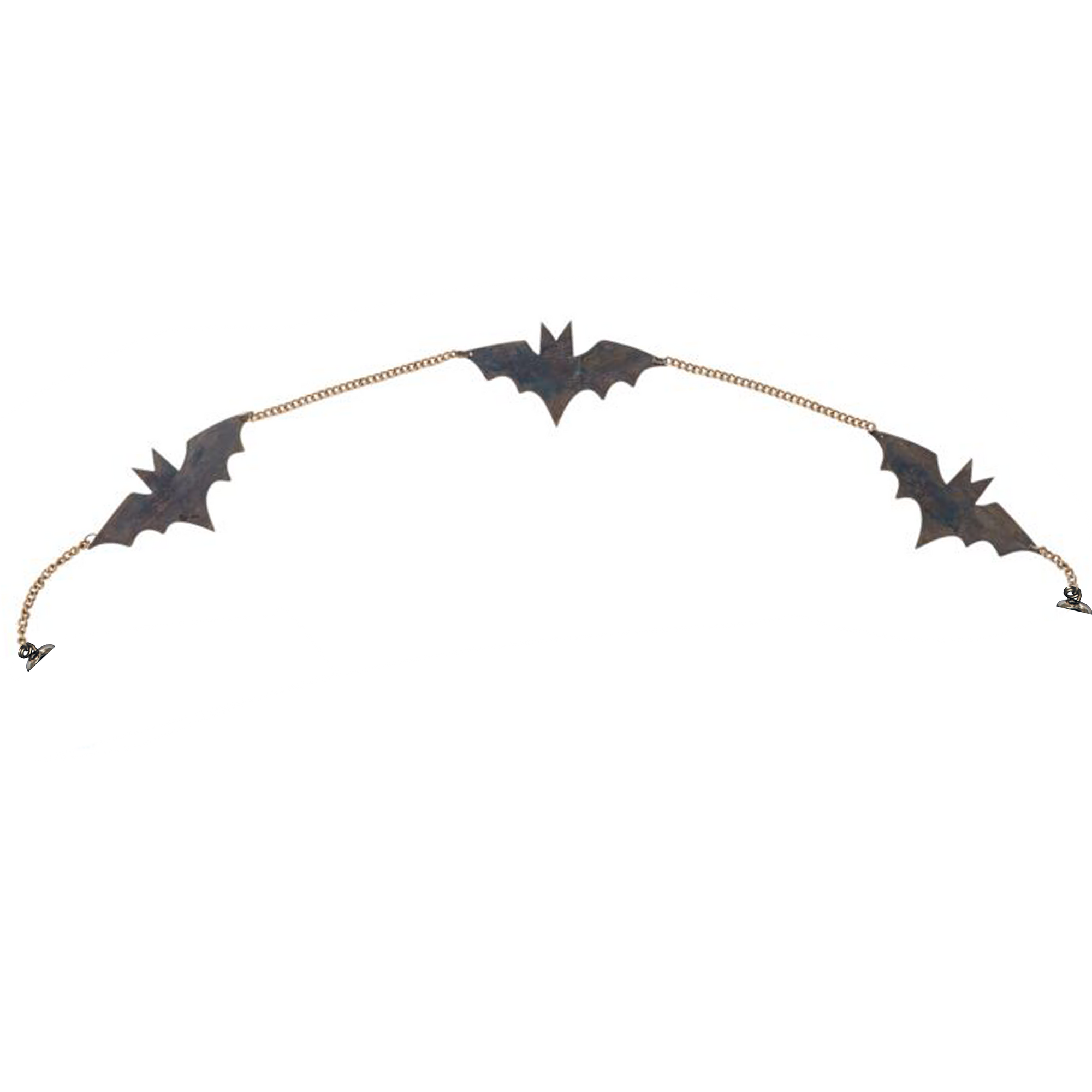 12" BLACK BAT CHANDELIER GARLAND (Set/3)