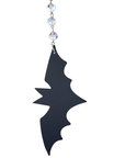 4" BLACK BAT (Set/3) MAGNETIC HALLOWEEN CHANDELIER ORNAMENT