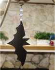 4" BLACK BAT (Set/3) MAGNETIC HALLOWEEN CHANDELIER ORNAMENT