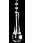 2.5" CLEAR GLASS TEARDROP Magnetic Chandelier Crystal (Set/3)