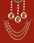 COMPLETE CHANDELIER MAKEOVER KIT - 5" x 40mm Crystal Ball + 12" Octagon Garland - Magnetic Chandelier Crystals (6 Piece Kit)