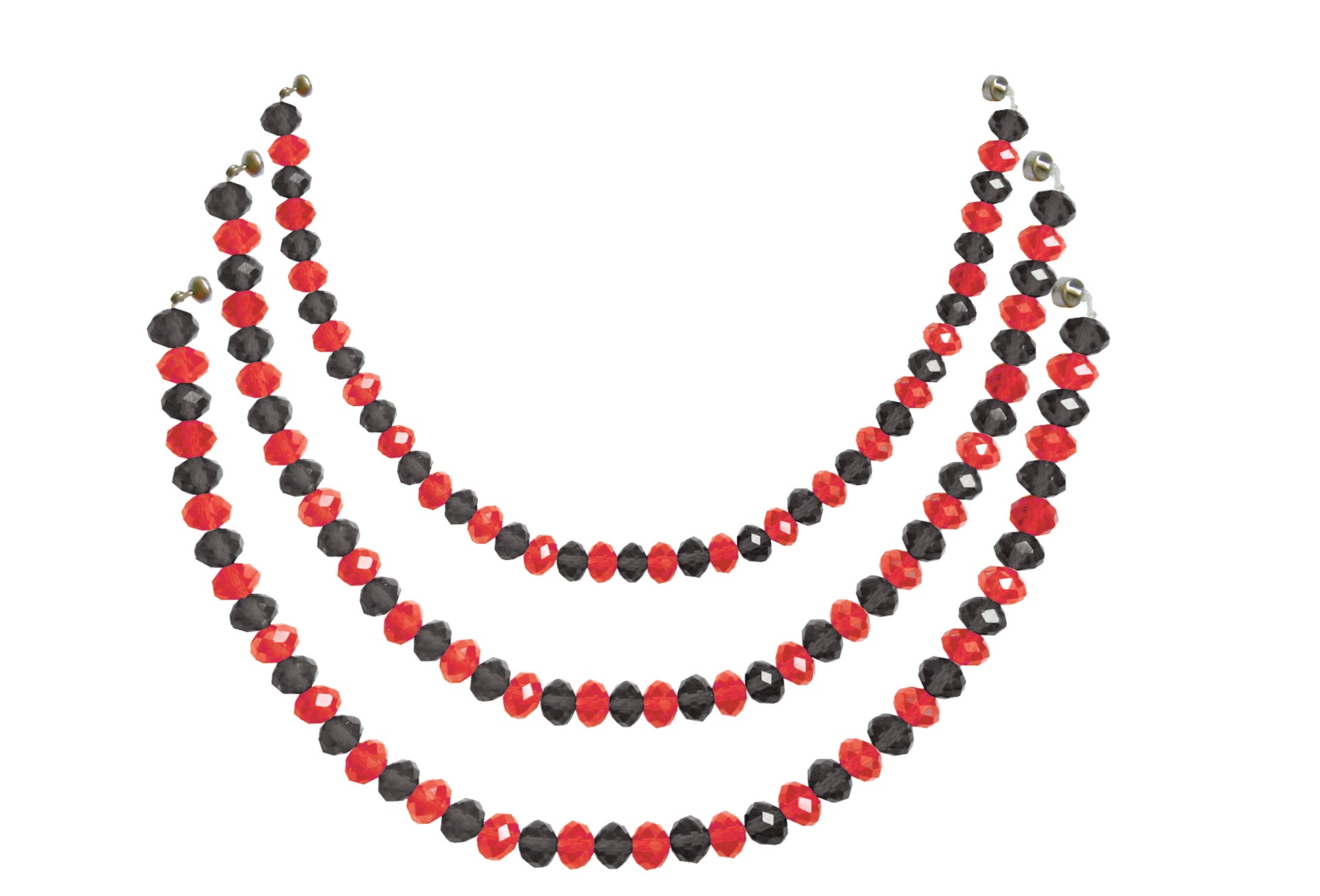 12" RED/BLACK CRYSTAL BEAD MAGNETIC CHANDELIER GARLAND (Set/3) (Copy)