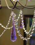 12" CLEAR CRYSTAL OCTAGON MAGNETIC CHANDELIER GARLAND (Set/3) - MagTrim Designs LLC