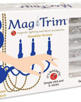 12" Crystal Garland - Dark Blue/Silver (Set of 3) Magnetic Chandelier Crystal TrimKit® MagTrim