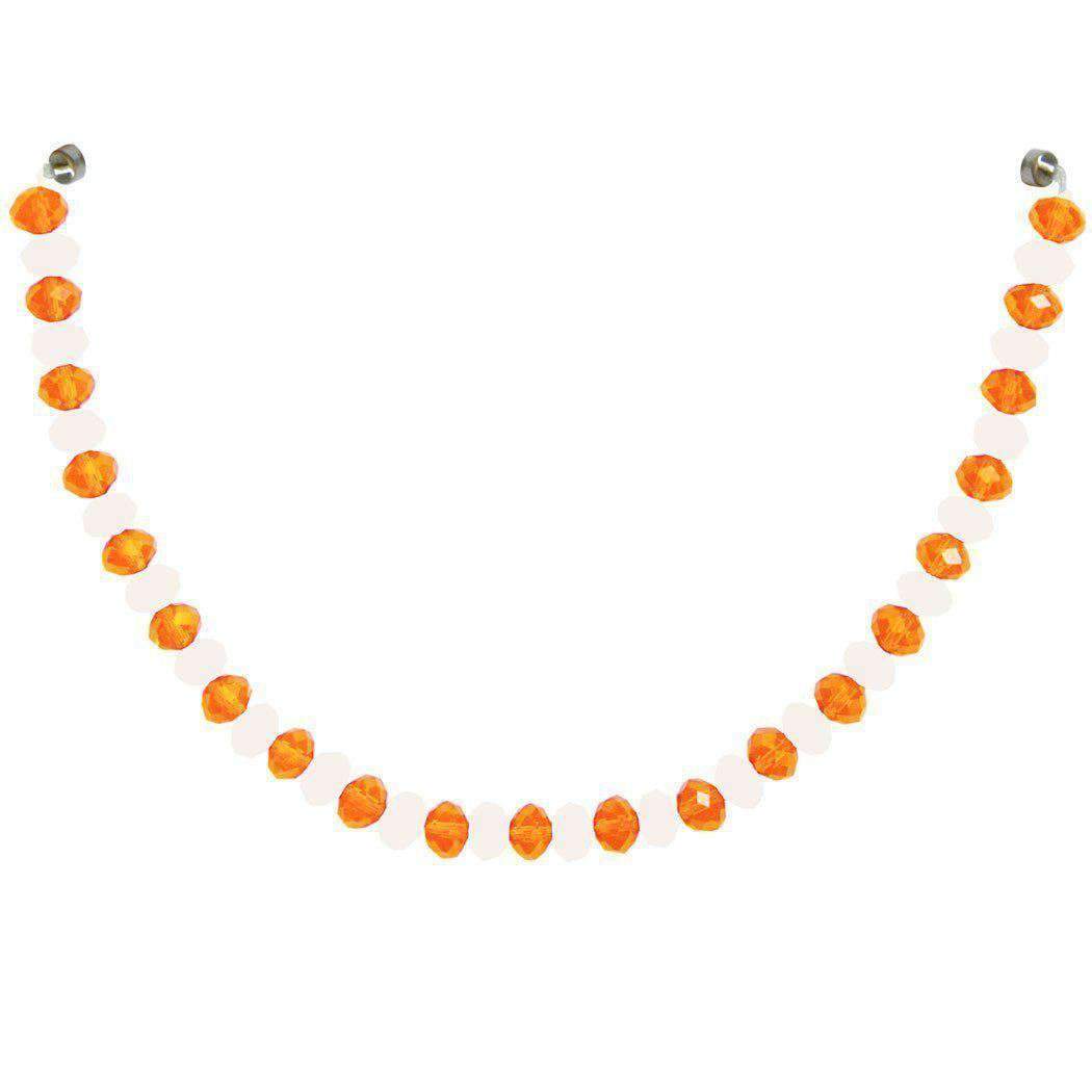 12" Crystal Garland - Orange/White (Set of 3) Magnetic Chandelier Crystal TrimKit® - MagTrim Designs LLC